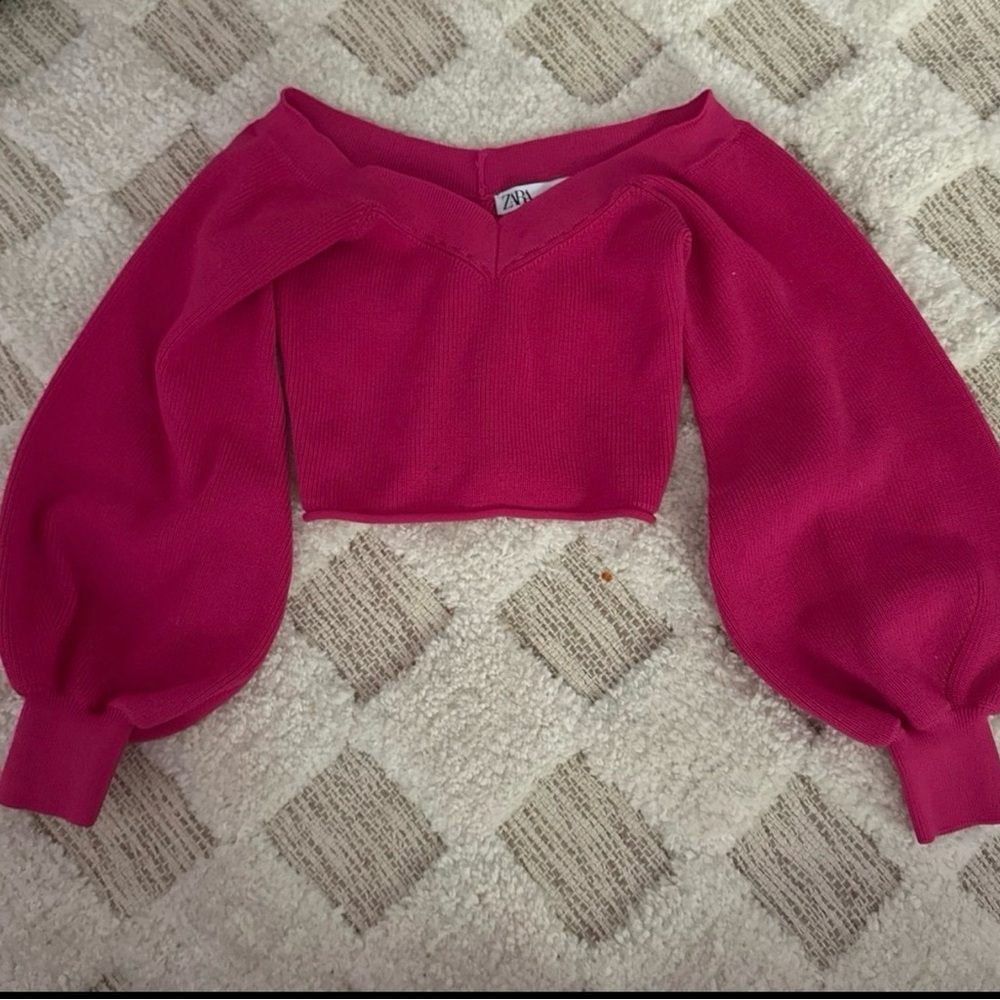 Zara Fuchsia Knit Top